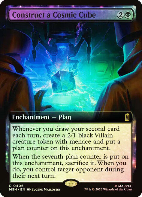 MTG MARVEL SUPERHEROES - CONSTRUCT A COSMIC CUBE, EXTENDED ART #406