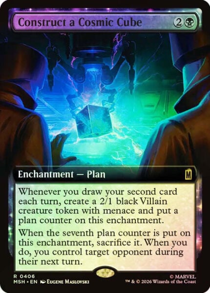 MTG MARVEL SUPERHEROES - CONSTRUCT A COSMIC CUBE, EXTENDED ART #406