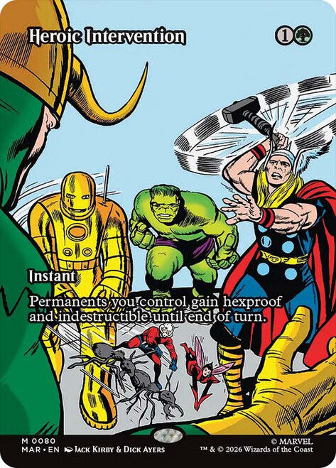 MTG MARVEL SUPERHEROES - HEROIC INTERVENTION, BORDERLESS #080