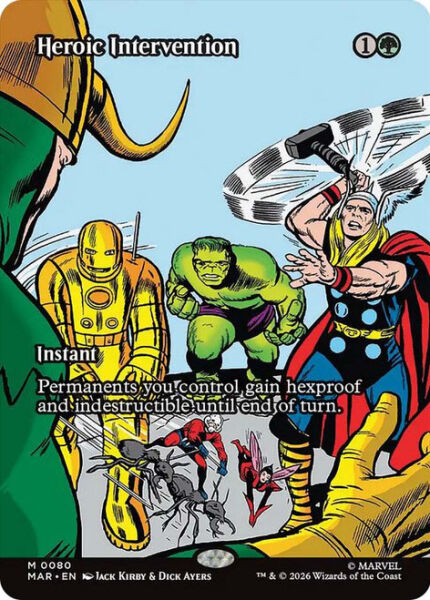 MTG MARVEL SUPERHEROES - HEROIC INTERVENTION, BORDERLESS #080