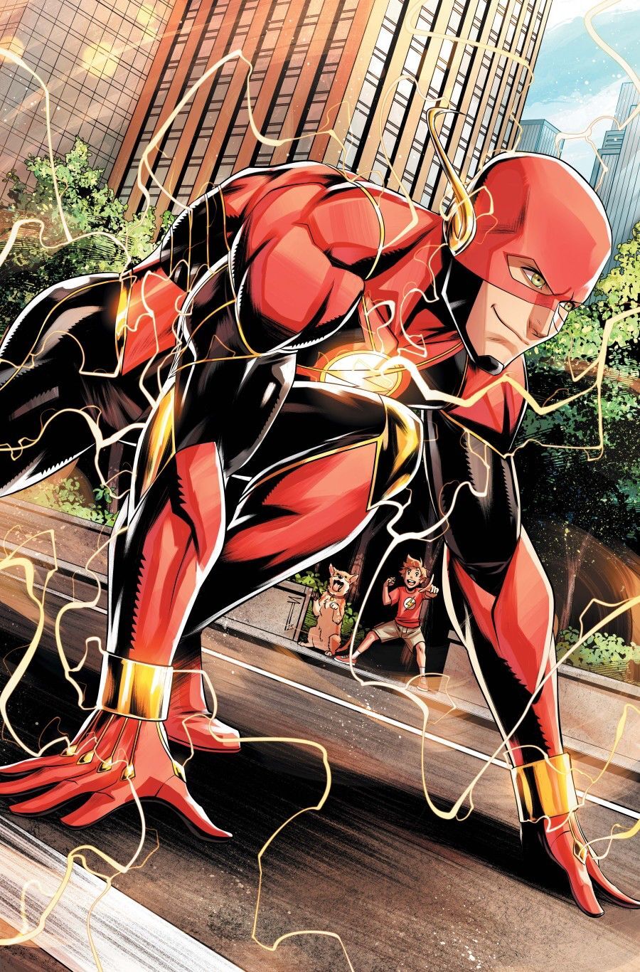 FLASH #28 CVR C SERG ACUNA CARD STOCK VAR (DC K.O.)