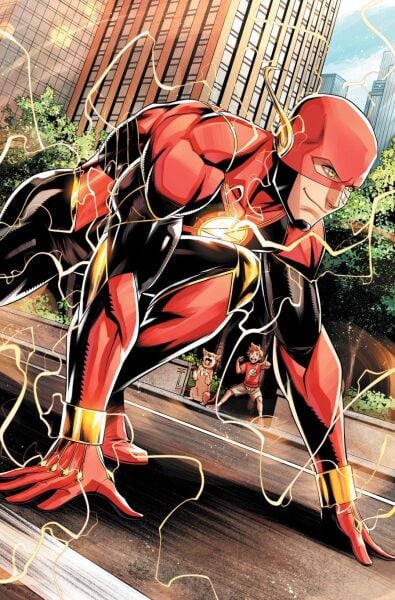 FLASH #28 CVR C SERG ACUNA CARD STOCK VAR (DC K.O.)