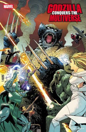 GODZILLA CONQUERS THE MULTIVERSE #1 GIUSEPPE CAMUNCOLI VARIANT - PRE ORDER