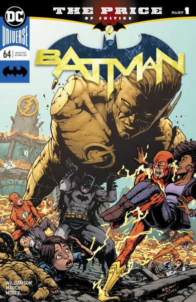 BATMAN #64 SIGNED BY TOM KING W/DF COA BATMAN/FLASH CROSSOVER