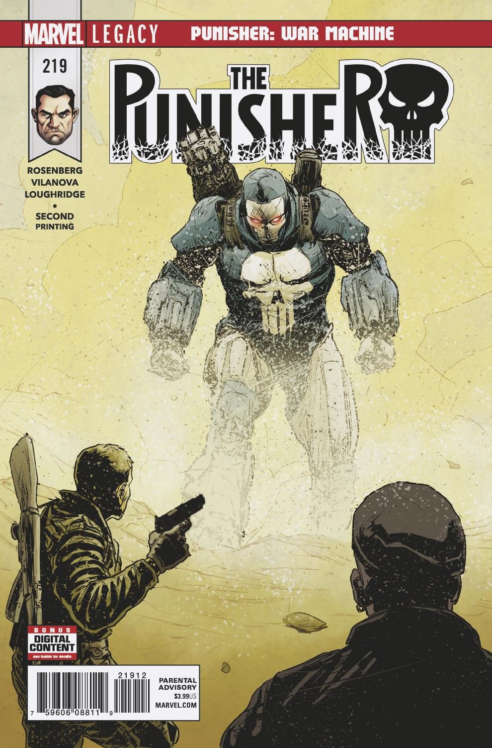 PUNISHER #219 2ND PTG VILANOVA VAR LEG