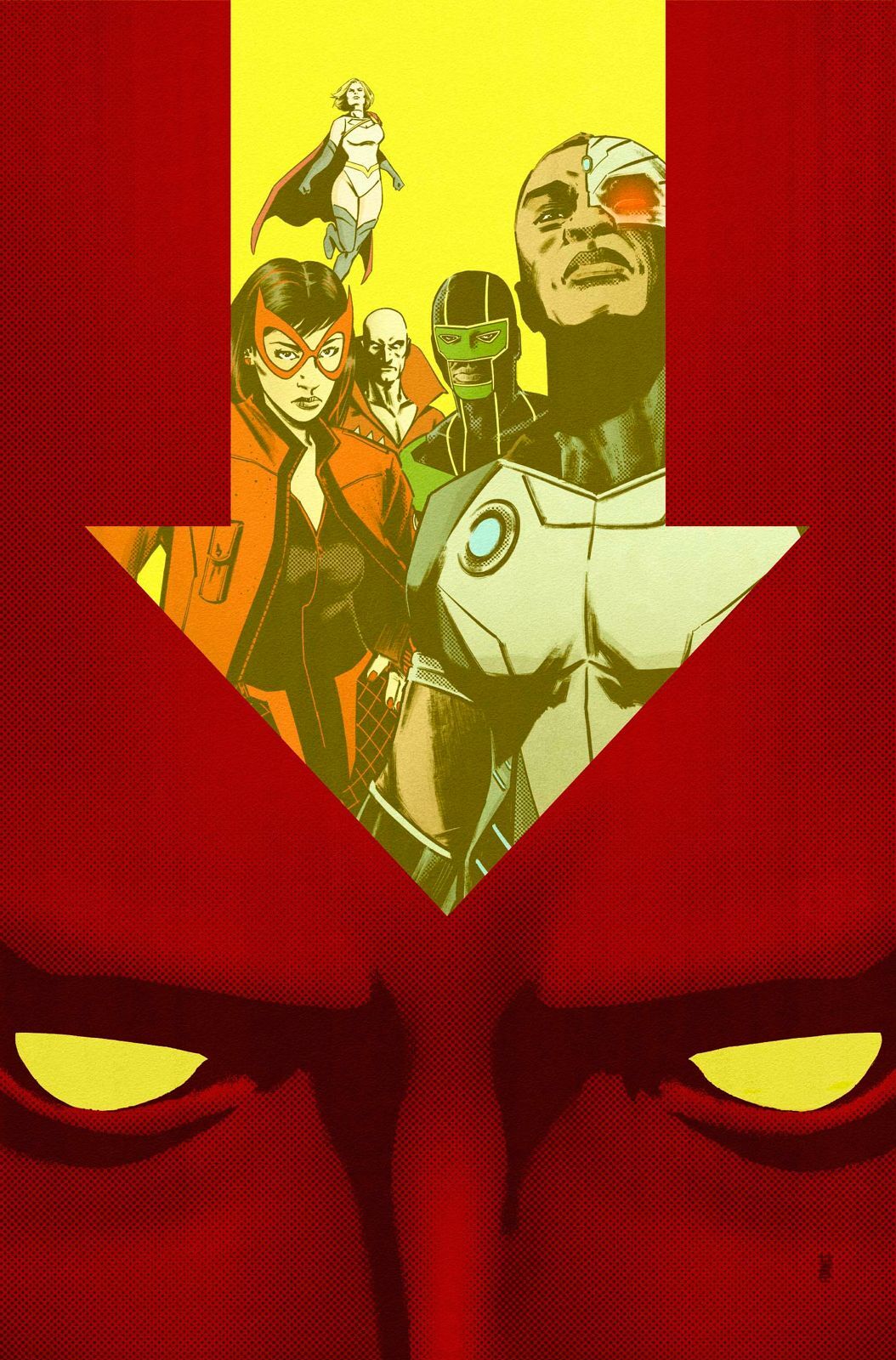 JUSTICE LEAGUE RED #2 (OF 6) CVR B JORGE FORNES CARD STOCK VAR