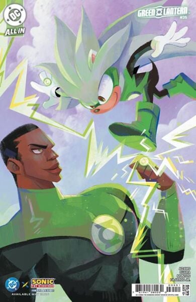 GREEN LANTERN #35 CVR E CRYSTAL KUNG DC X SONIC CARD STOCK VAR