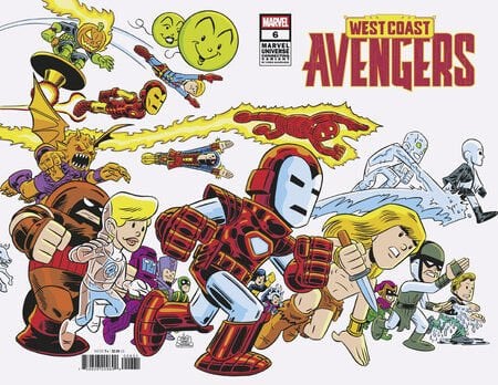 WEST COAST AVENGERS #6 CHRIS GIARRUSSO MARVEL UNIVERSE CONNECTING WRAP VARIANT F
