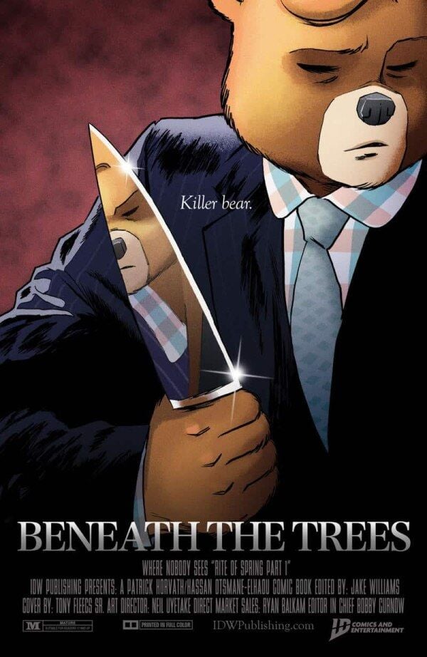 BENEATH THE TREES WHERE NOBODY SEES: RITE OF SPRING #1 TONY FLEECS AMERICAN PSYCHO HOMAGE