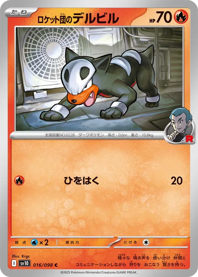 TEAM ROCKET'S HOUNDOUR (THE GLORY OF TEAM ROCKET 016/098) JAPANESE TCG