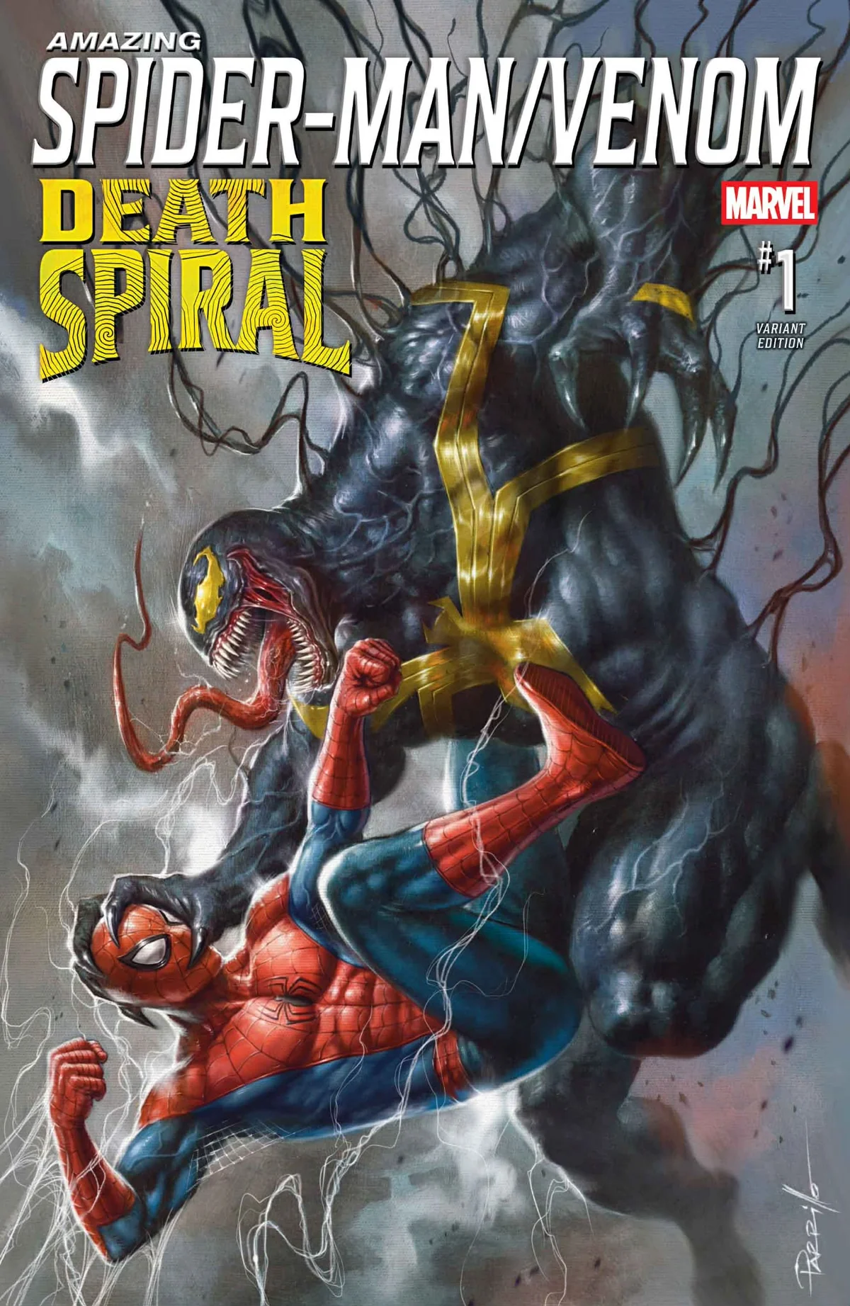 AMAZING SPIDER-MAN VENOM DEATH SPIRAL #1 LUCIO PARRILLO EXCLUSIVE - TRADE DRESS