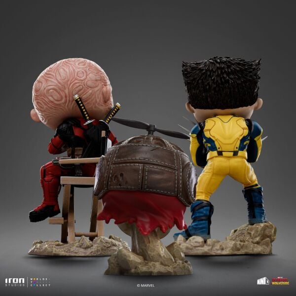 DEADPOOL AND WOLVERINE UNMASKED MINI CO. FIGURE - PRE/ORDER