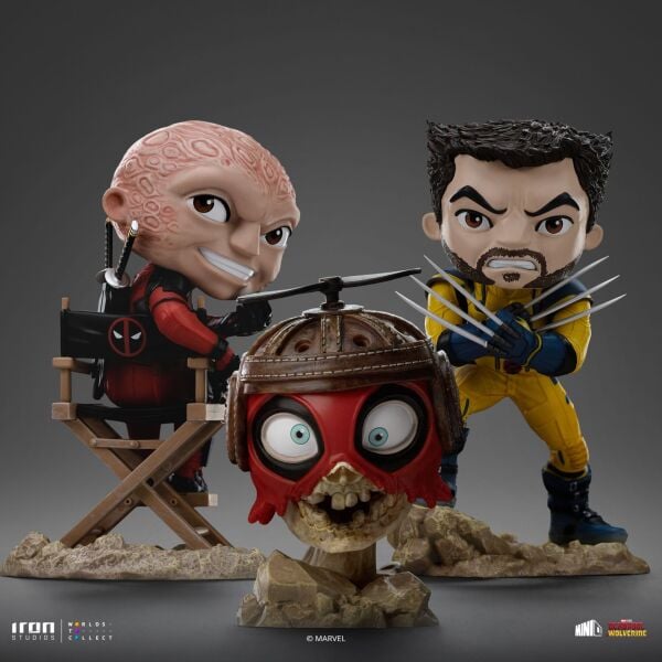 DEADPOOL AND WOLVERINE UNMASKED MINI CO. FIGURE - PRE/ORDER