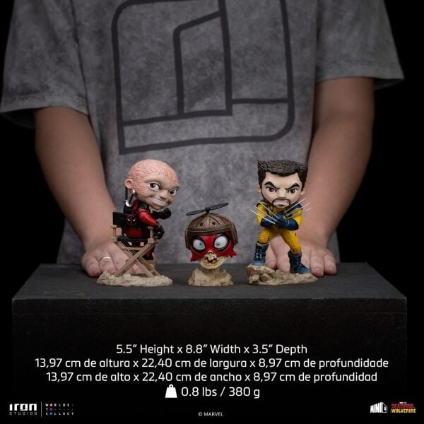 DEADPOOL AND WOLVERINE UNMASKED MINI CO. FIGURE - PRE/ORDER