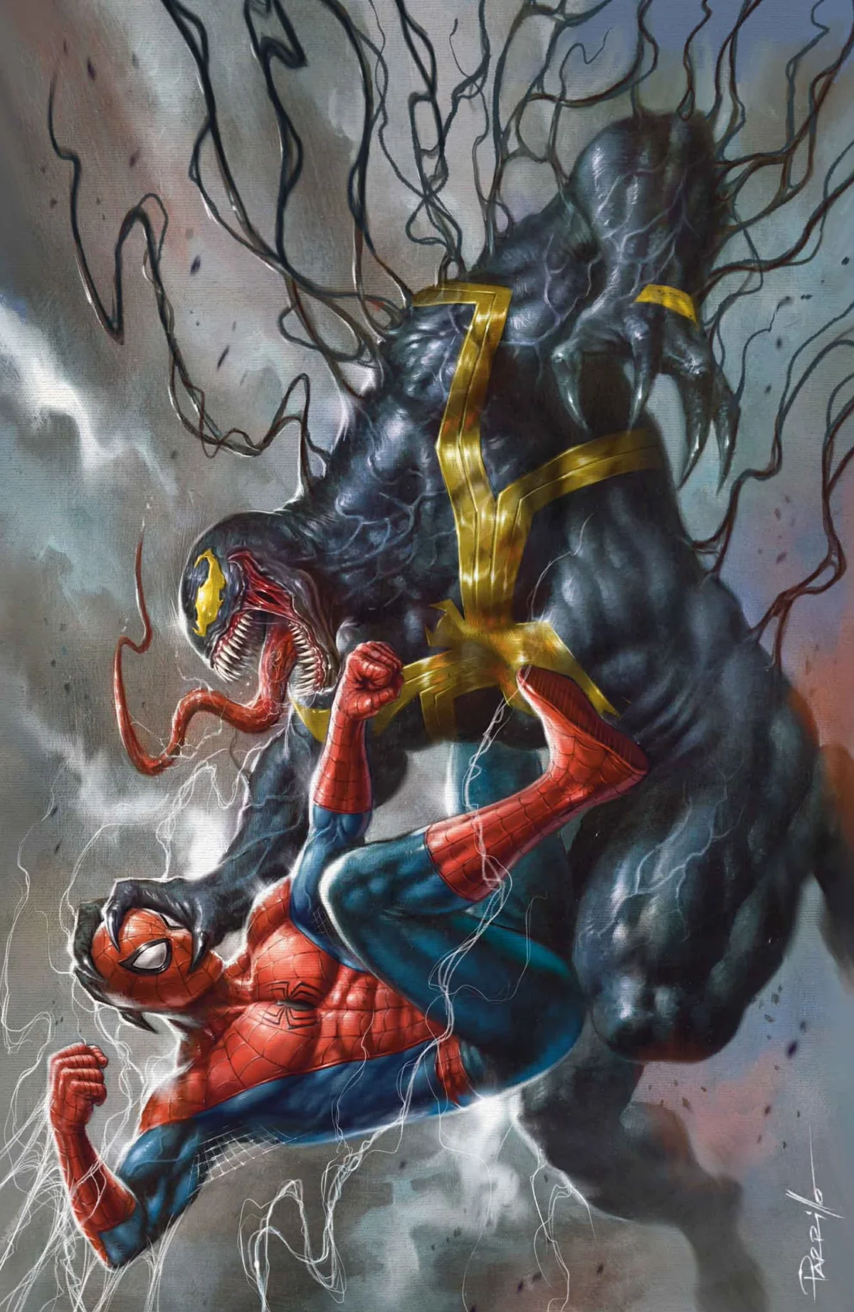 AMAZING SPIDER-MAN VENOM DEATH SPIRAL #1 LUCIO PARRILLO EXCLUSIVE - VIRGIN