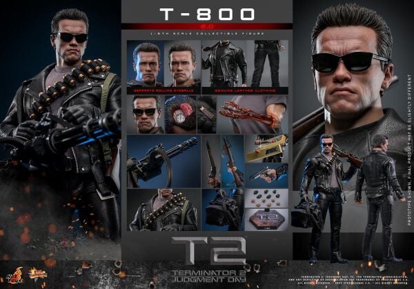 TERMINATOR 2: JUDGEMENT DAY T-800 (2.0) SIXTH SCALE FIGURE - HOT TOYS - PRE/ORDER