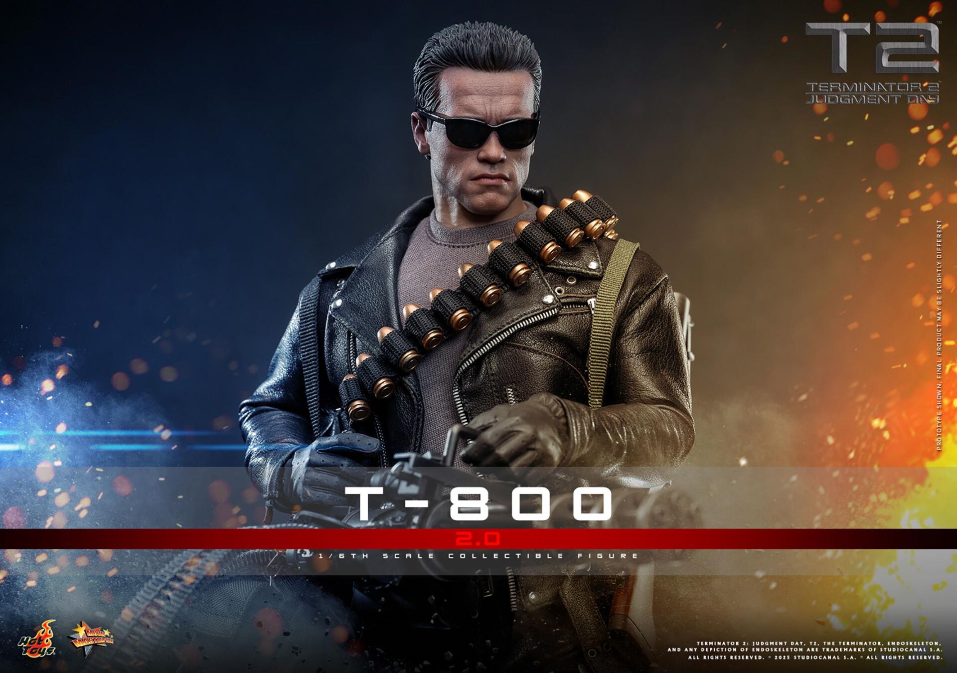TERMINATOR 2: JUDGEMENT DAY T-800 (2.0) SIXTH SCALE FIGURE - HOT TOYS - PRE/ORDER