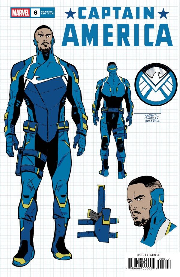CAPTAIN AMERICA #6 1:10 VALERIO SCHITI DESIGN VARIANT