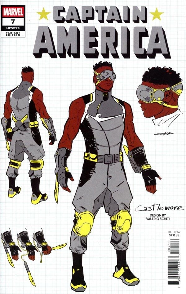 CAPTAIN AMERICA #7 1:10 VALERIO SCHITI DESIGN VARIANT