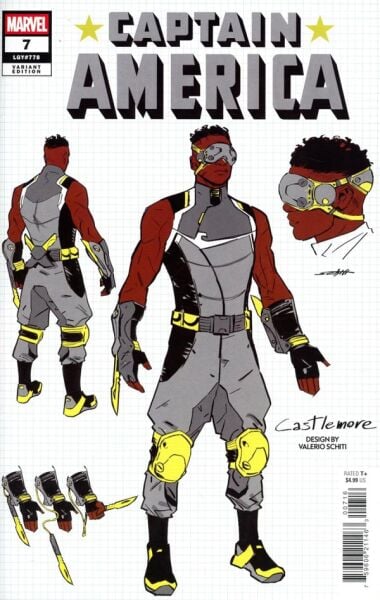CAPTAIN AMERICA #7 1:10 VALERIO SCHITI DESIGN VARIANT