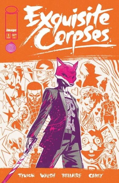 EXQUISITE CORPSES #1 CVR C MICHAEL WALSH POLYBAGGED VAR (MR) - TRADING CARD INCLUDED
