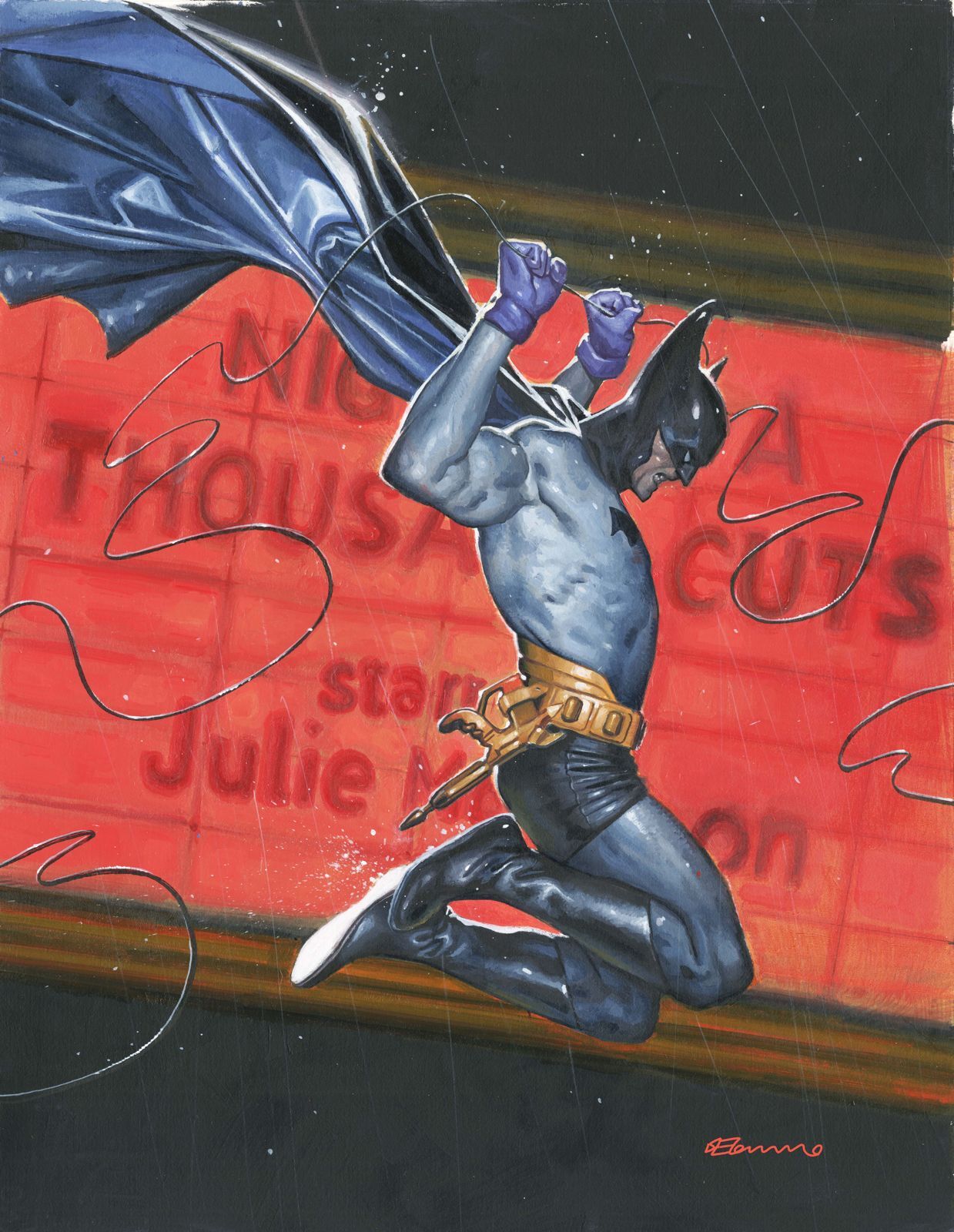 THE BAT-MAN SECOND KNIGHT #1 (OF 6) CVR C FABRIZIO DE TOMMASO CARD STOCK VAR