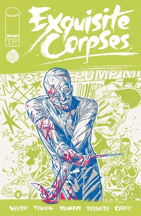 EXQUISITE CORPSES #2 CVR C MICHAEL WALSH POLYBAGGED VAR (MR) - TRADING CARD INCLUDED