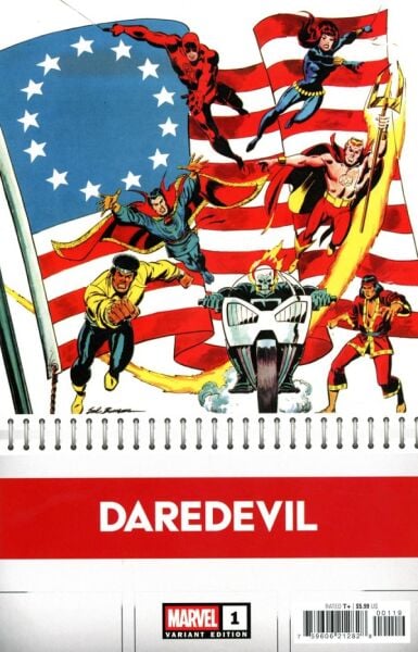DAREDEVIL #1 1:50 SAL BUSCEMA BICENTENNIAL CALENDAR HIDDEN GEM VARIANT