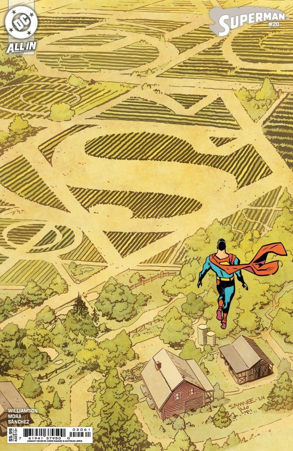 Superman #20 Cover D Chris Samnee Card Stock Variant