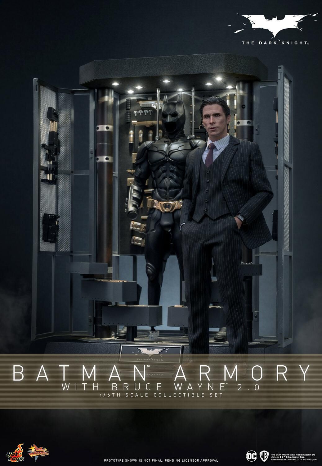 BATMAN ARMORY WITH BRUCE WAYNE (2.0) SIXTH SCALE FIGURE - HOT TOYS - PRE/ORDER
