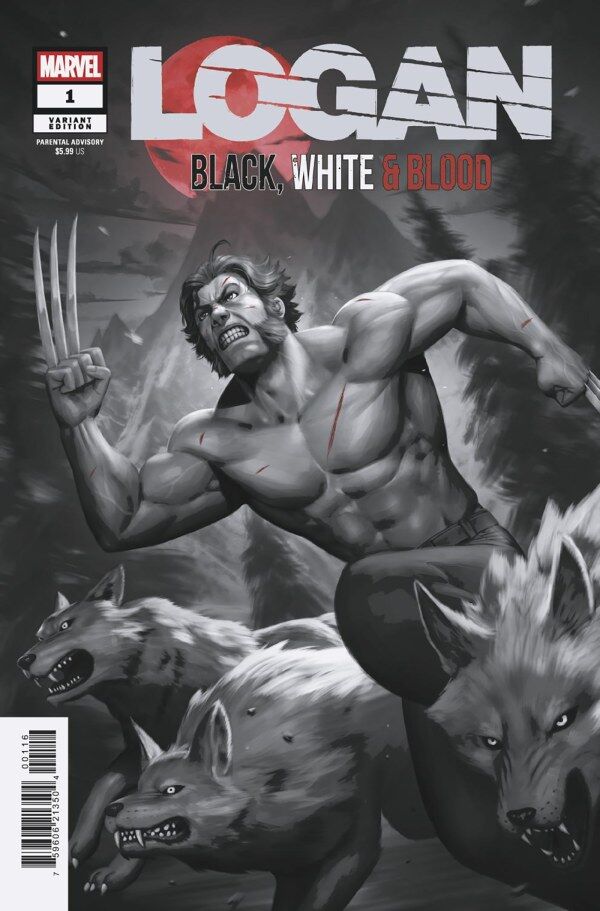 LOGAN BLACK WHITE BLOOD 1 1:25 WOO-CHUL LEE VARIANT