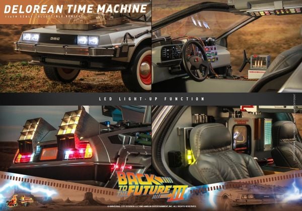 DeLorean Time Machine (BTTF III) Sixth Scale Figure - PRE ORDER