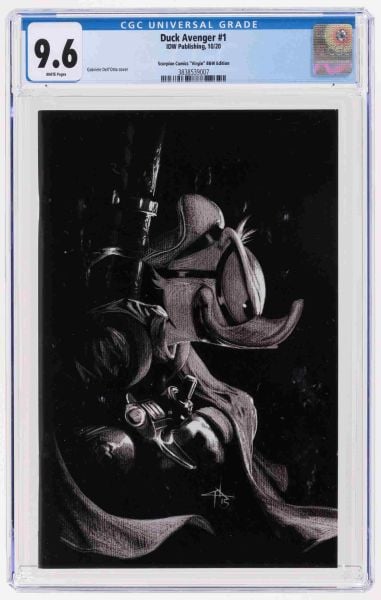 DUCK AVENGER #1 BW GABRIELE DELL OTTO VIRGIN COVER CGC 9.8