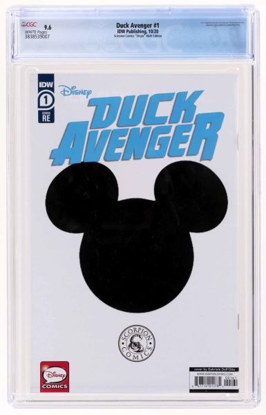 DUCK AVENGER #1 BW GABRIELE DELL OTTO VIRGIN COVER CGC 9.8