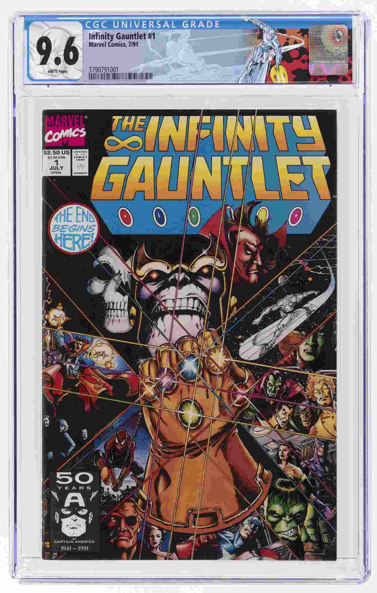 INFINITY GAUNTLET #1 CGC 9.6