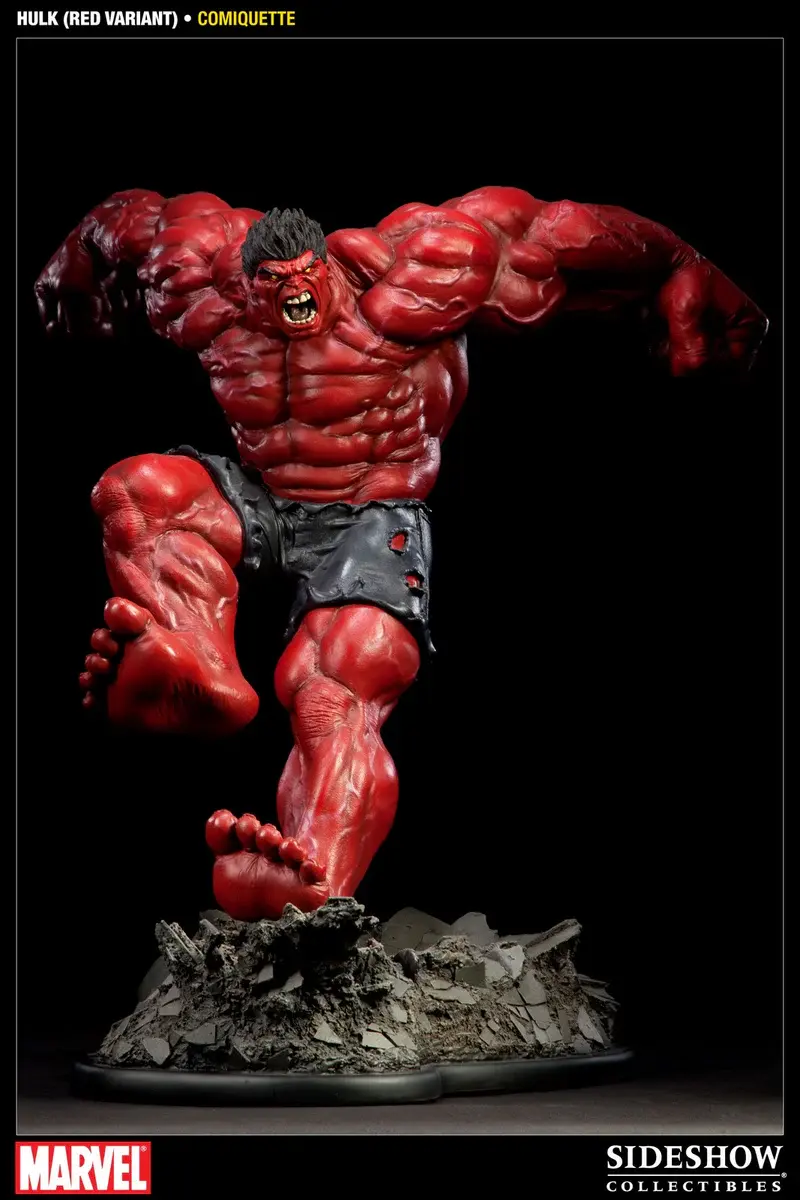 RED HULK COMIQUETTE - SIDESHOW COLLECTIBLES