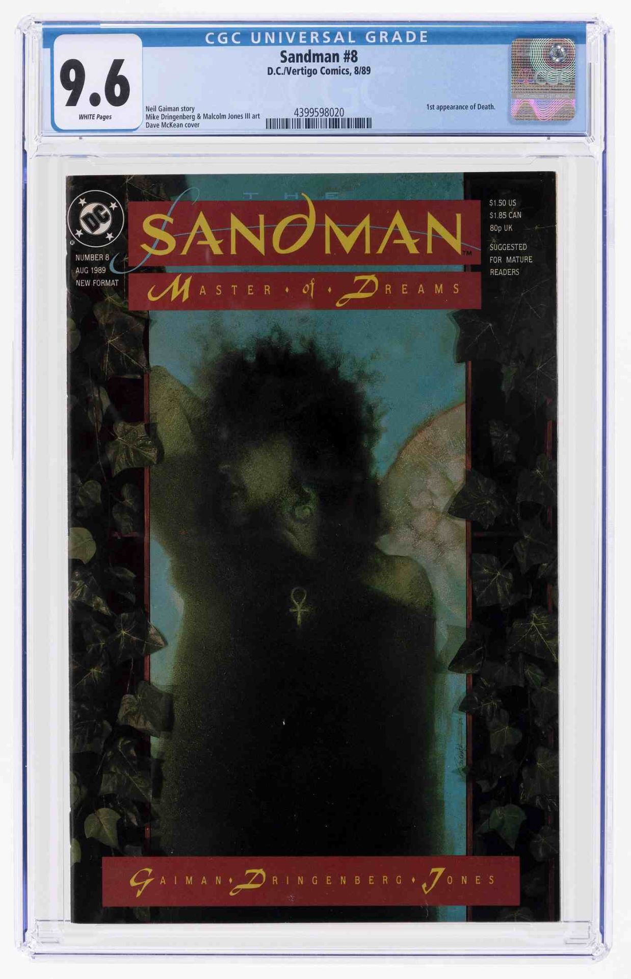 SANDMAN #8 AUGUST 1989 CGC 9.6