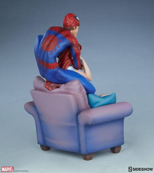 SPIDER-MAN & MARY JANE MAQUETTE J. SCOTT CAMPBELL COLLECTION - SIDESHOW COLLECTIBLES - NO BOX