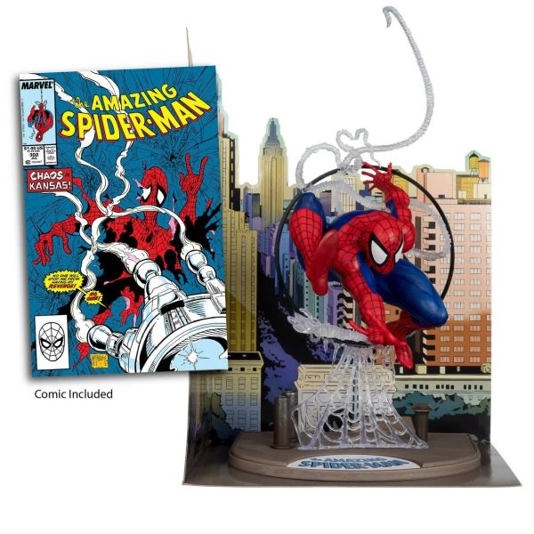 Marvel Comics - Spider-Man (The Amazing Spider-Man #301) 1/6 Scale Heykel (Çizgi Roman dahil) -