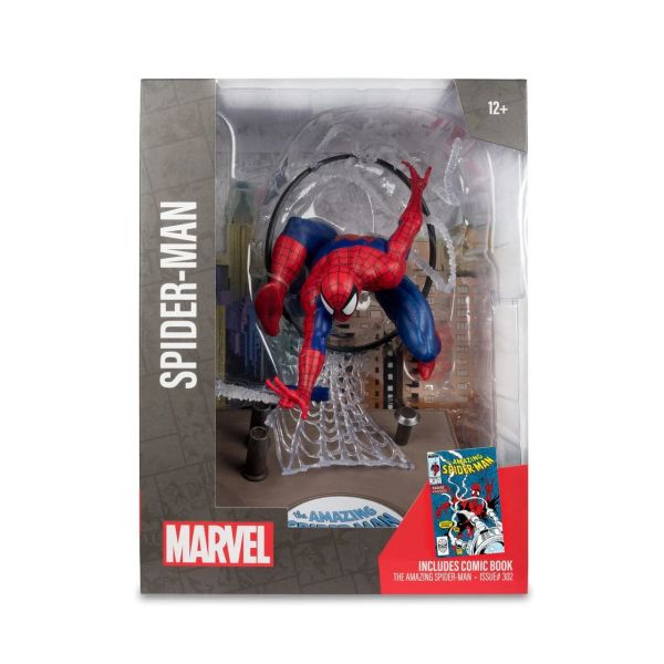 Marvel Comics - Spider-Man (The Amazing Spider-Man #301) 1/6 Scale Heykel (Çizgi Roman dahil) -