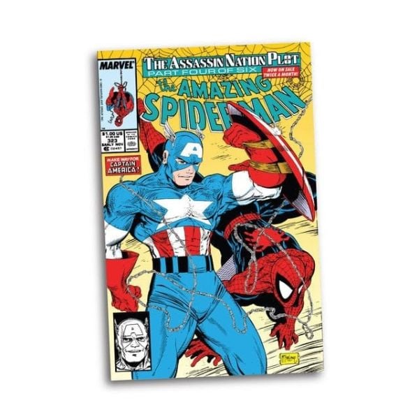 Marvel Comics - Captain America (The Amazing Spider-Man #323) 1/6 Scale Heykel (Çizgi Roman dahil)