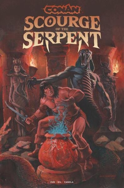 CONAN THE BARBARIAN SCOURGE OF THE SERPENT #1 (OF 4) CVR C GEOF ISHERWOOD VAR (MR)