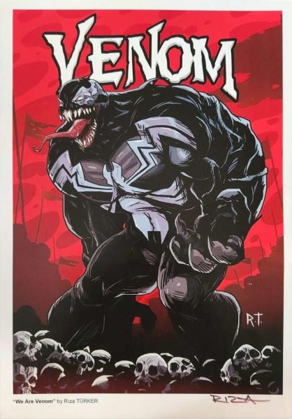 RIZA TÜRKER ''WE ARE VENOM'' İMZALI ART PRINT