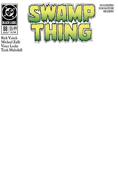SWAMP THING 1989 #1 (OF 4) CVR C BLANK CARD STOCK VAR (MR)