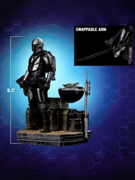 Star Wars: The Mandalorian - Din Djarin and Din Grogu 1/10 Art Scale Limited Edition Heykel - PRE ORDER!