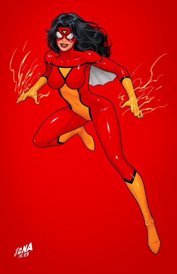 THE AMAZING SPIDER-MAN #22 1:50 DAVID NAKAYAMA COLOR BLOCK RED VIRGIN VARIANT