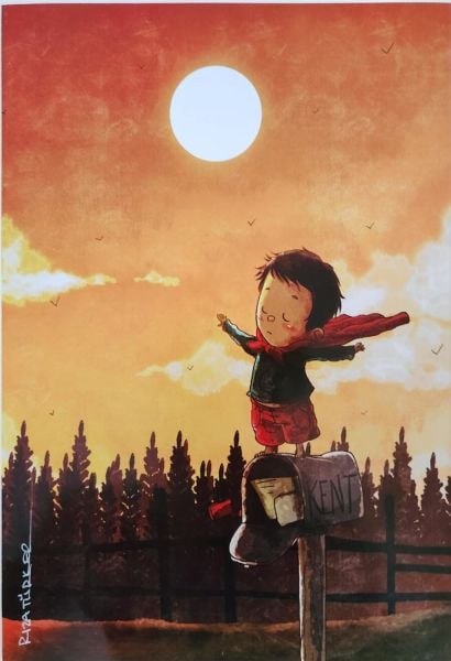 RIZA TÜRKER SUPERBOY AT DAWN İMZALI ART PRINT