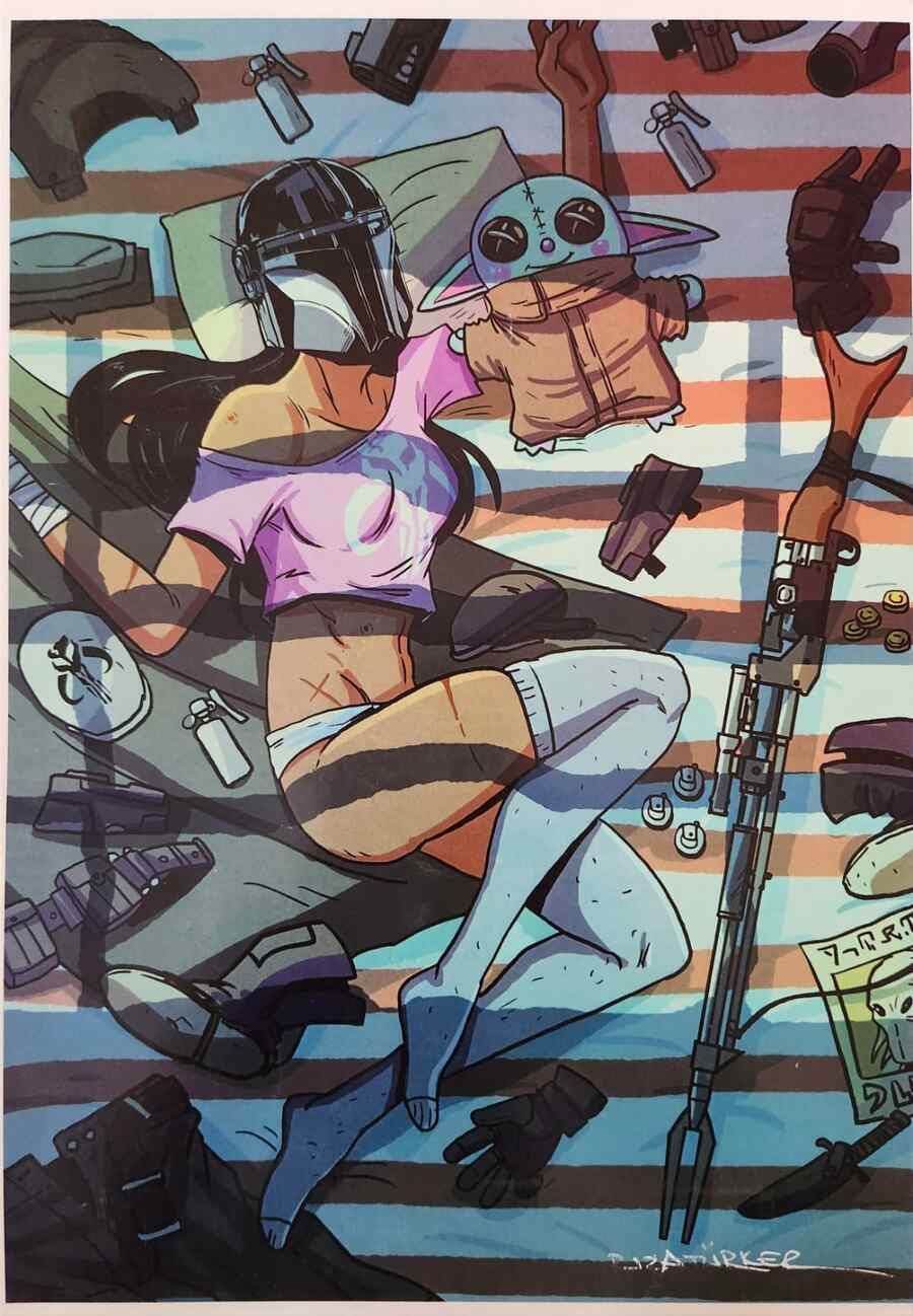 RIZA TÜRKER İMZALI MANDALORIAN ART PRINT