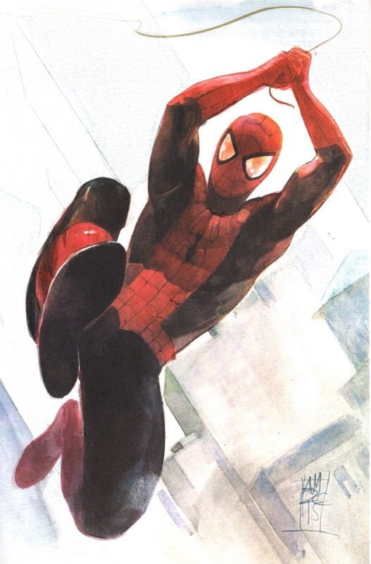 ALEX MALEEV SPIDER-MAN SWINGING - ARTPRINT