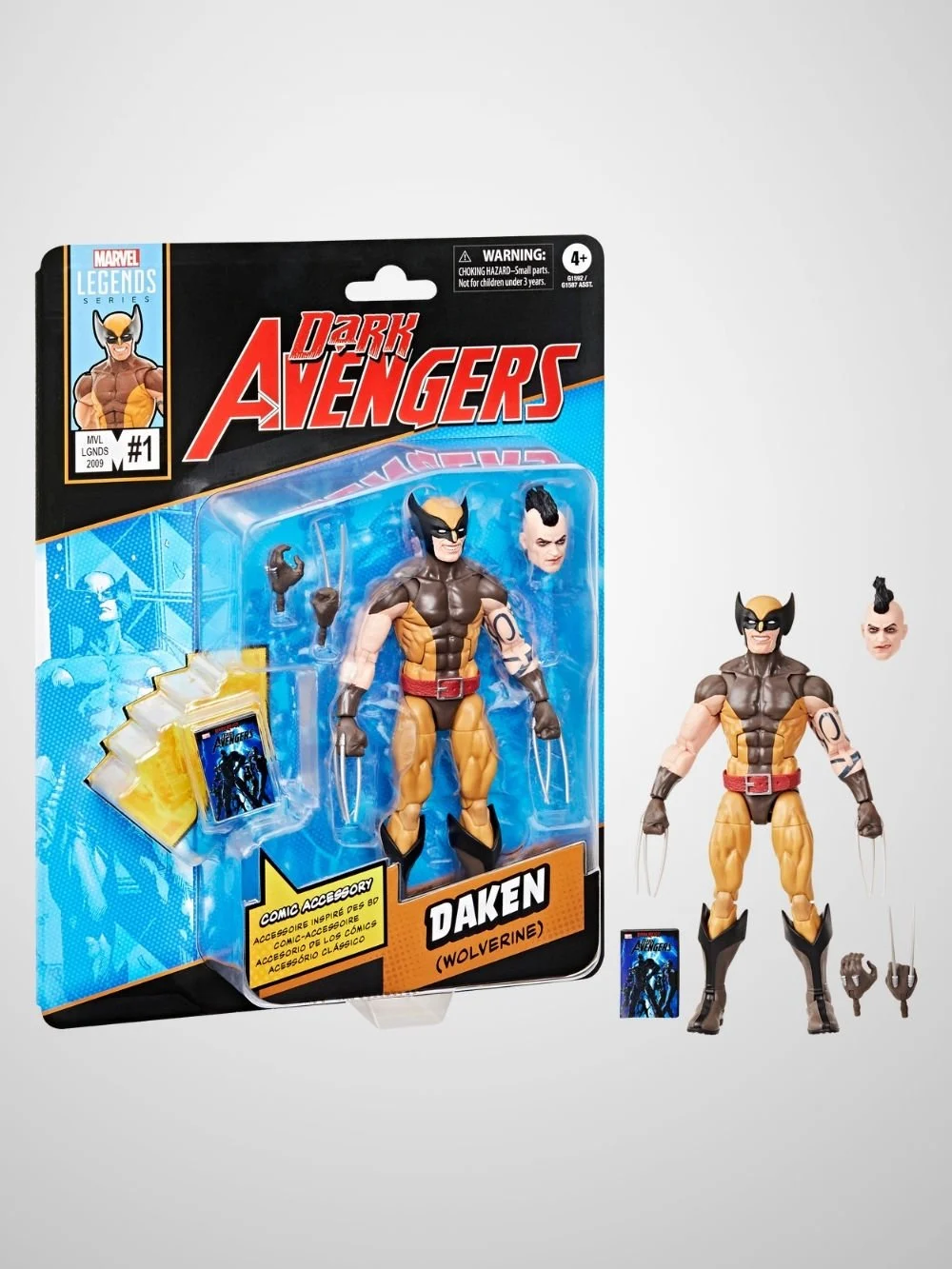 Marvel Legends Daken (Wolverine), Avengers Comics Aksiyon Figürü, Çizgi Roman Aksesuarlı
